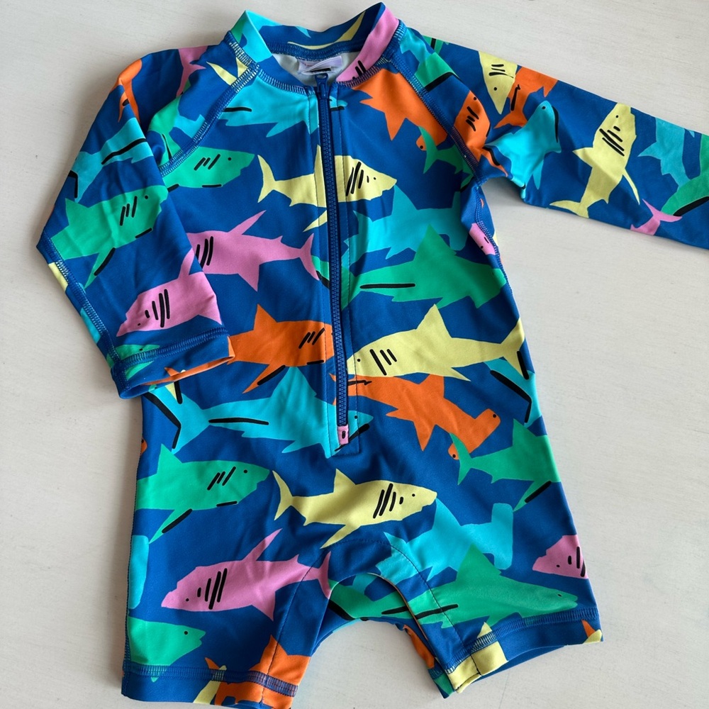 12-18m Hanna Andersson rash guard onesie